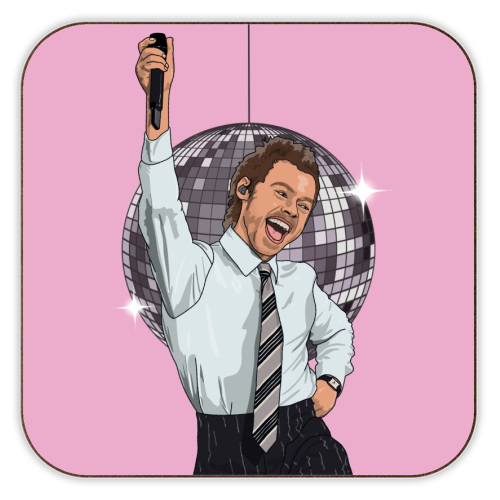 Disco Harry Glass Coaster