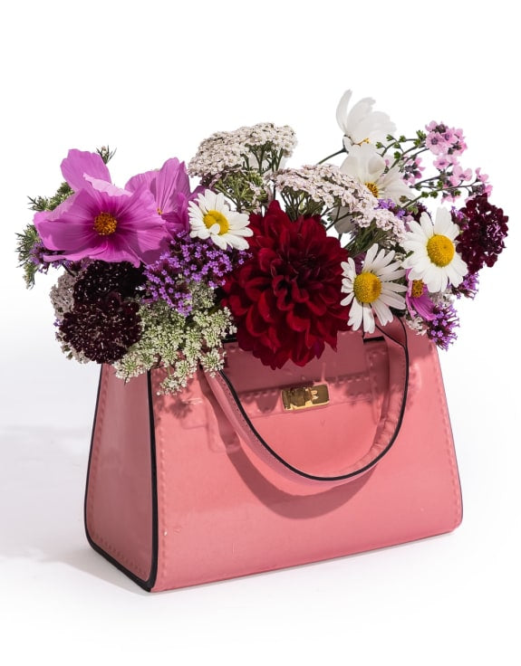 Pink Handbag Vase
