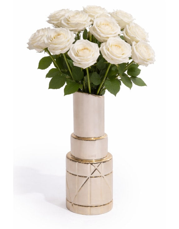 Gold Lipstick Vase