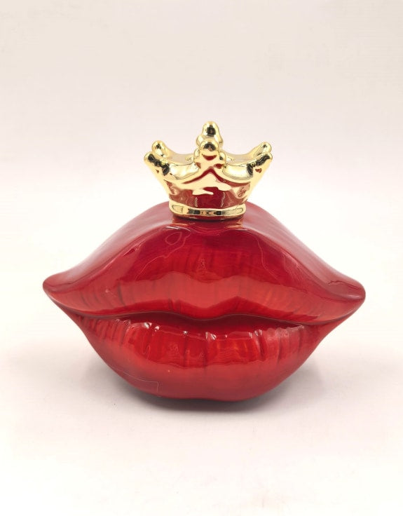 Set of 2 Red Lips Candle Holders