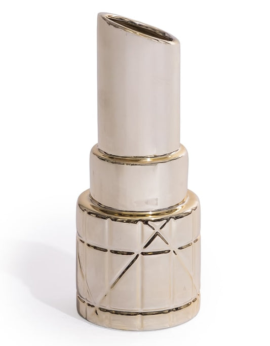 Gold Lipstick Vase