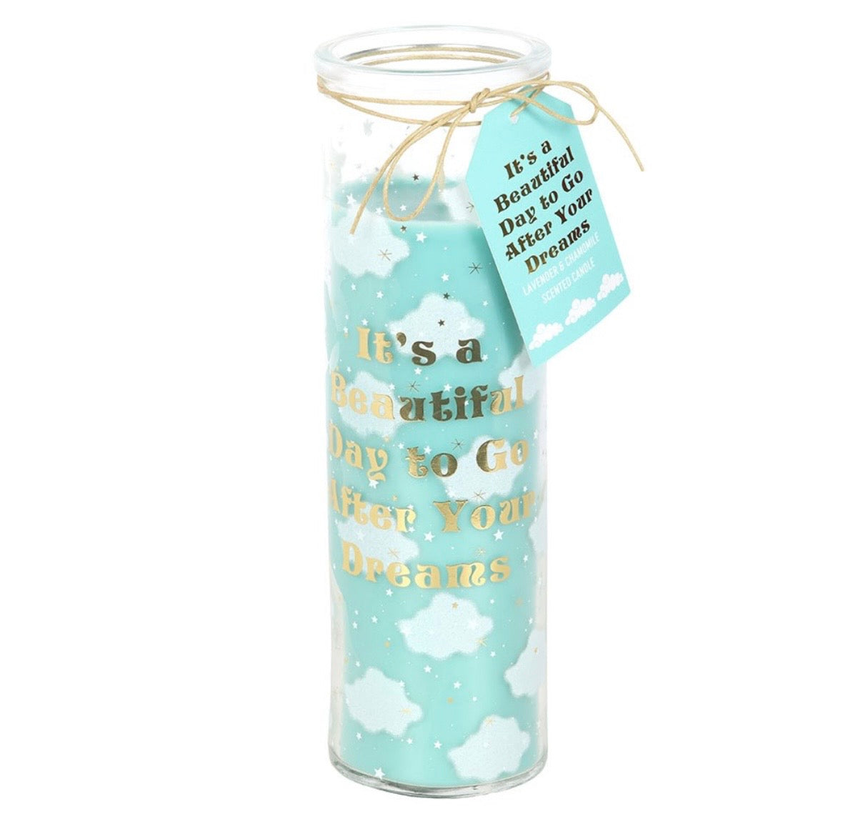 Cloud camomile & Lavender glass tube candle