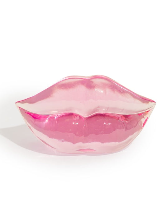 Translucent Pink Lips Paperweight