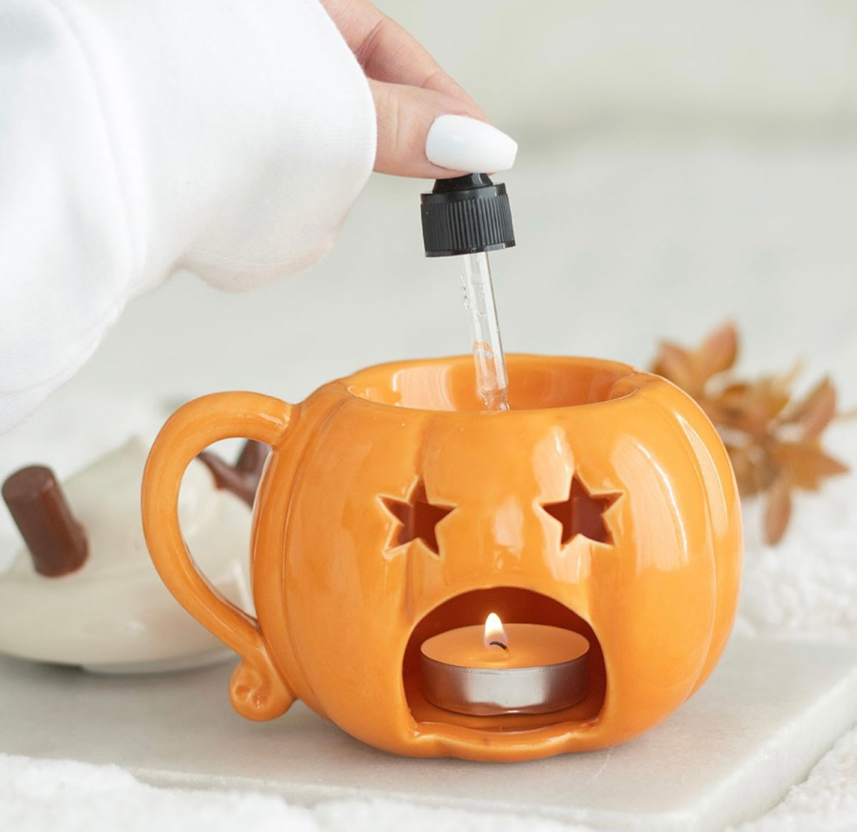 Pumpkin Cream Lidded Wax Warmer
